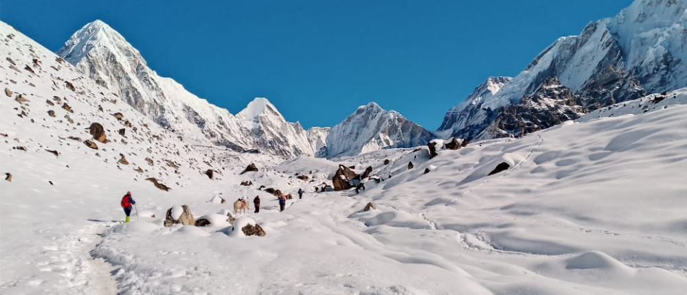 Everest Base Camp trek in winter. EBC trek in the month of December, January and February